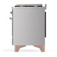 Ilve UM60FNR3SSP Ilve Um60Fnr3Ssp Majestic Iii 60 Inch Dual Fuel Range With 9 Burners And Griddle, Dual Function Burner Up To 25,000 Btu (Natural Gas, Triple Glass Door, Stainless Steel, Copper)