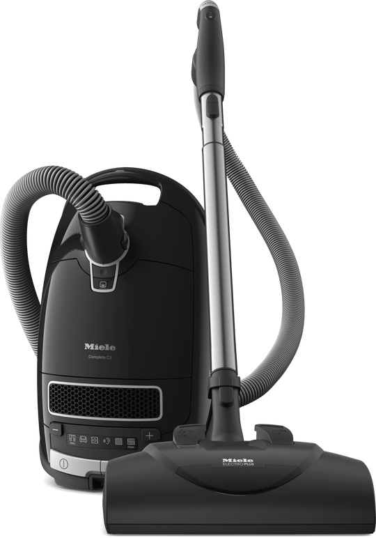 Miele COMPLETE C3 KONA POWERLINE SGFE0 Complete C3 Kona Powerline - Sgfe0 Obsidian Black - Canister Vacuum Cleaners With Electrobrush For Thorough Cleaning Of Heavy-Duty Carpeting.
