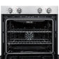 Forno FBOEL132430 Forno Vomero 30-Inch Double Wall Oven, Stainless Steel, 10 Cu.Ft Total Capacity, 7100W Convection, Mechanical Controls, Self-Cleaning Function