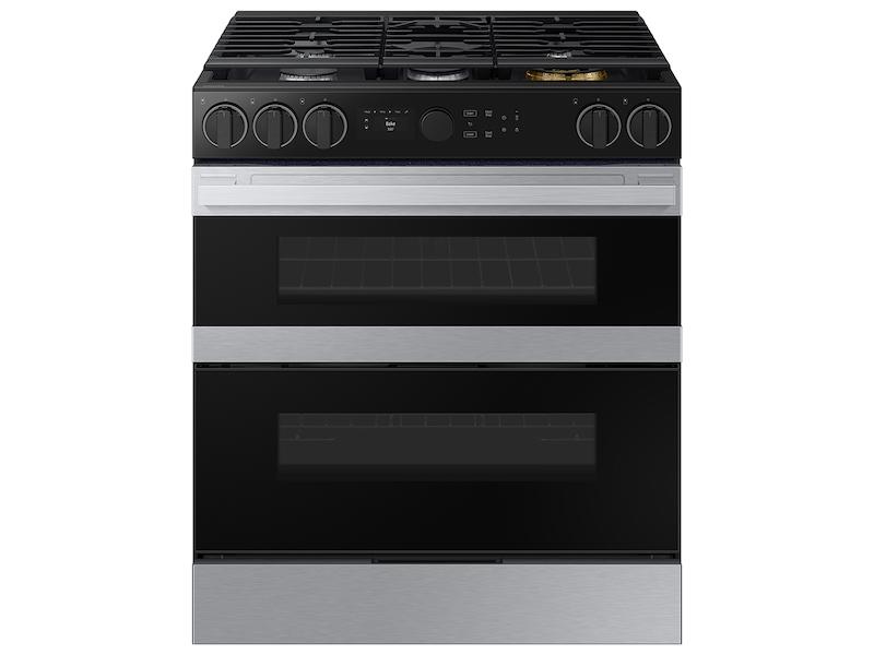 Samsung NSY6DG8550SR Bespoke Smart Slide-In Dual Fuel Range 6.3 Cu. Ft. With Flex Duo™ & Illuminated Precision Knobs In Stainless Steel