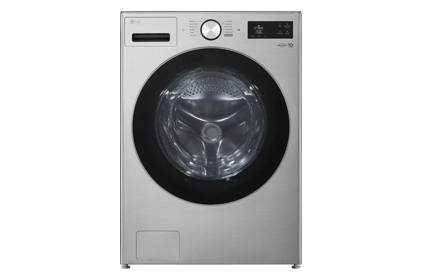 Lg WM5800HVA 5.0 Cu. Ft. Mega Capacity Smart Front Load Washer With Turbowash® 360(Degree), Built-In Intelligence And Hybrid Electronic Controls With Lcd Display