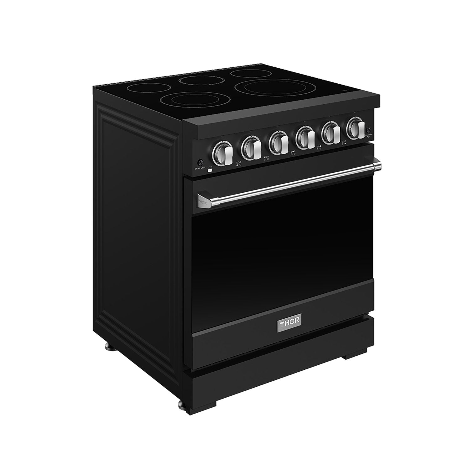 Thor Kitchen RSE30PBSS 30 Inch Professional Electric Range With Precision Knob Control In Black And Stainless Steel Gordon Ramsay Series