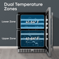 Element Appliance EWD24BES Cellara By Element 24 In., 46 Bottle Dual-Zone Wine Cooler - Stainless Steel