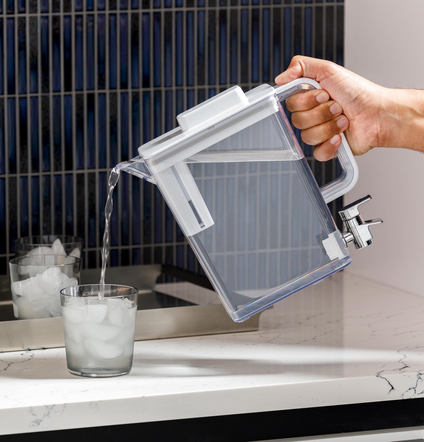 Ge Appliances PAD28BYTFS Ge Profile™ Series Energy Star® 28.4 Cu. Ft. Quad-Door Refrigerator With Dual-Dispense Autofill Pitcher