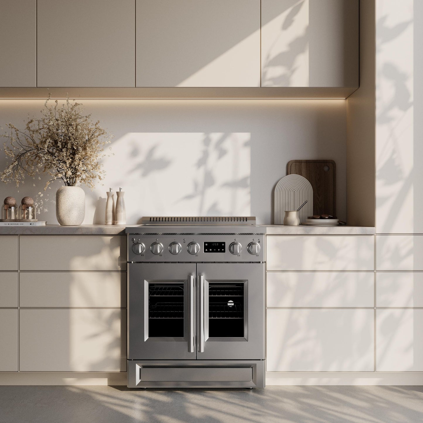 Forno FFSIN095030 Forno Torino 30 Inch French Door Induction Range With Air Fryer And True Convection Oven