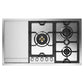 Ilve UHCPMT95FSSLP Ilve Uhcpmt95Fsslp Panoramagic 36 Inch Built-In Gas Cooktop With 5 Burners, In Stainless Steel (Liquid Propane, 5 Sealed Burners + Griddle)