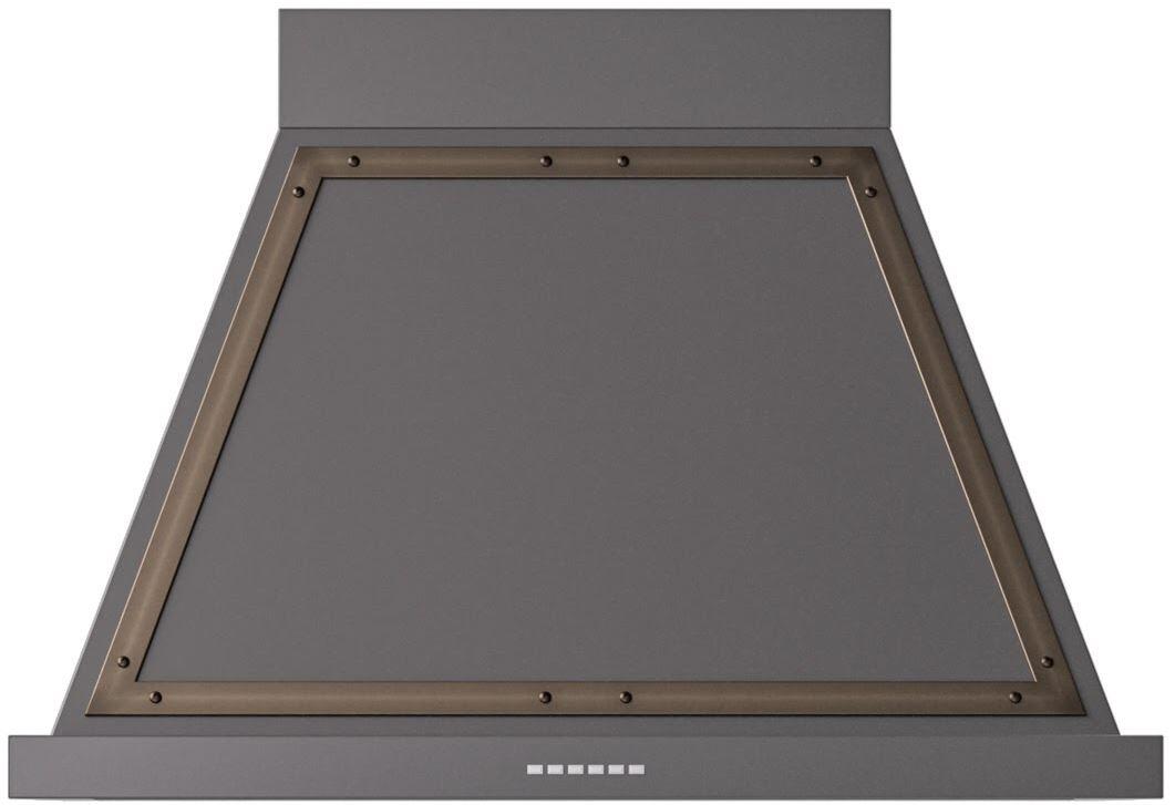 Ilve UANB36MGB Nostalgie 36 Inch Matte Graphite Wall Mount Range Hood