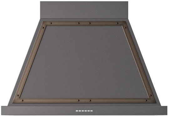 Ilve UANB36MGB Nostalgie 36 Inch Matte Graphite Wall Mount Range Hood