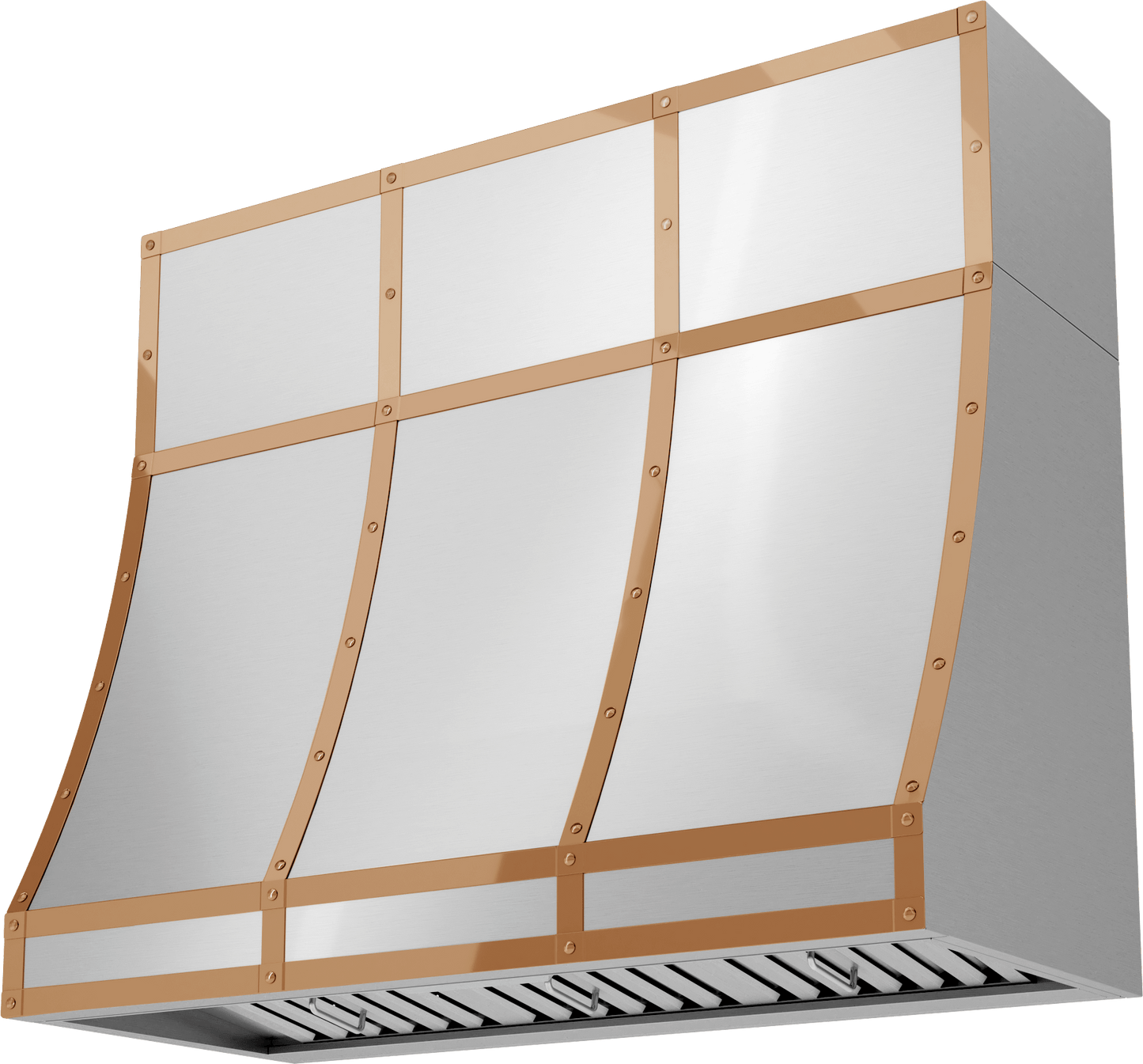 Zephyr BKDC14812APC Duct Cover Banding Kit, 48In X 12In, Polished Copper Finish