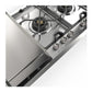 Ilve UHCPMT125FSSLP Ilve Uhcpmt125Fsslp Panoramagic 48 Inch Built-In Gas Cooktop With Total Black Brass Burners, In Stainless Steel (6 Sealed Burners + Left Griddle, Liquid Propane)