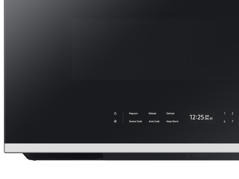 Samsung ME21DB670012 Bespoke 2.1 Cu. Ft. Over-The-Range Microwave With Auto Dimming Glass Touch Controls In White Glass