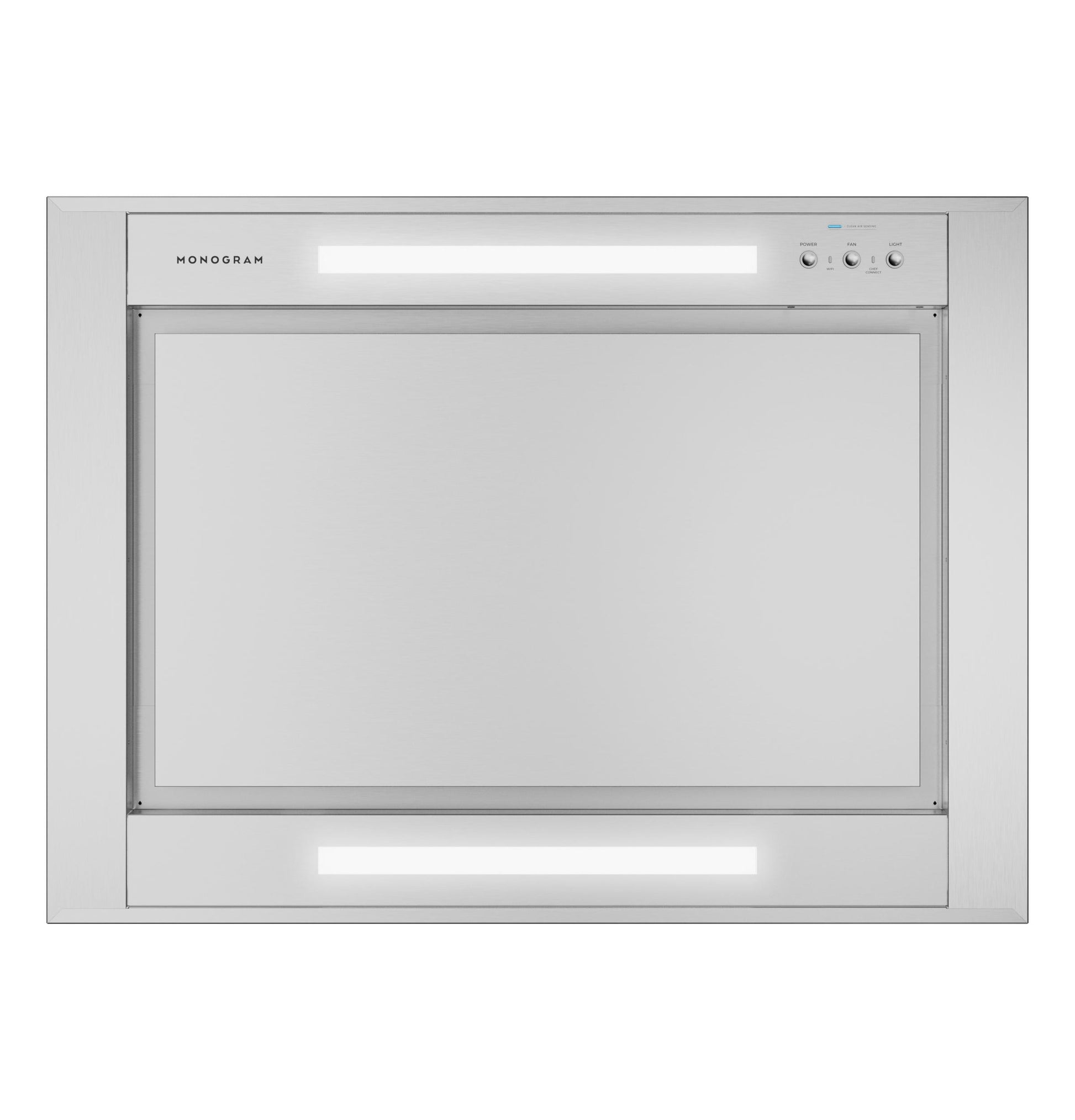 Monogram ZVIS361SRSS Monogram 36" Island Pyramid Chimney Vent Hood With Air Quality Sensors BLOWER SOLD SEPARATELY