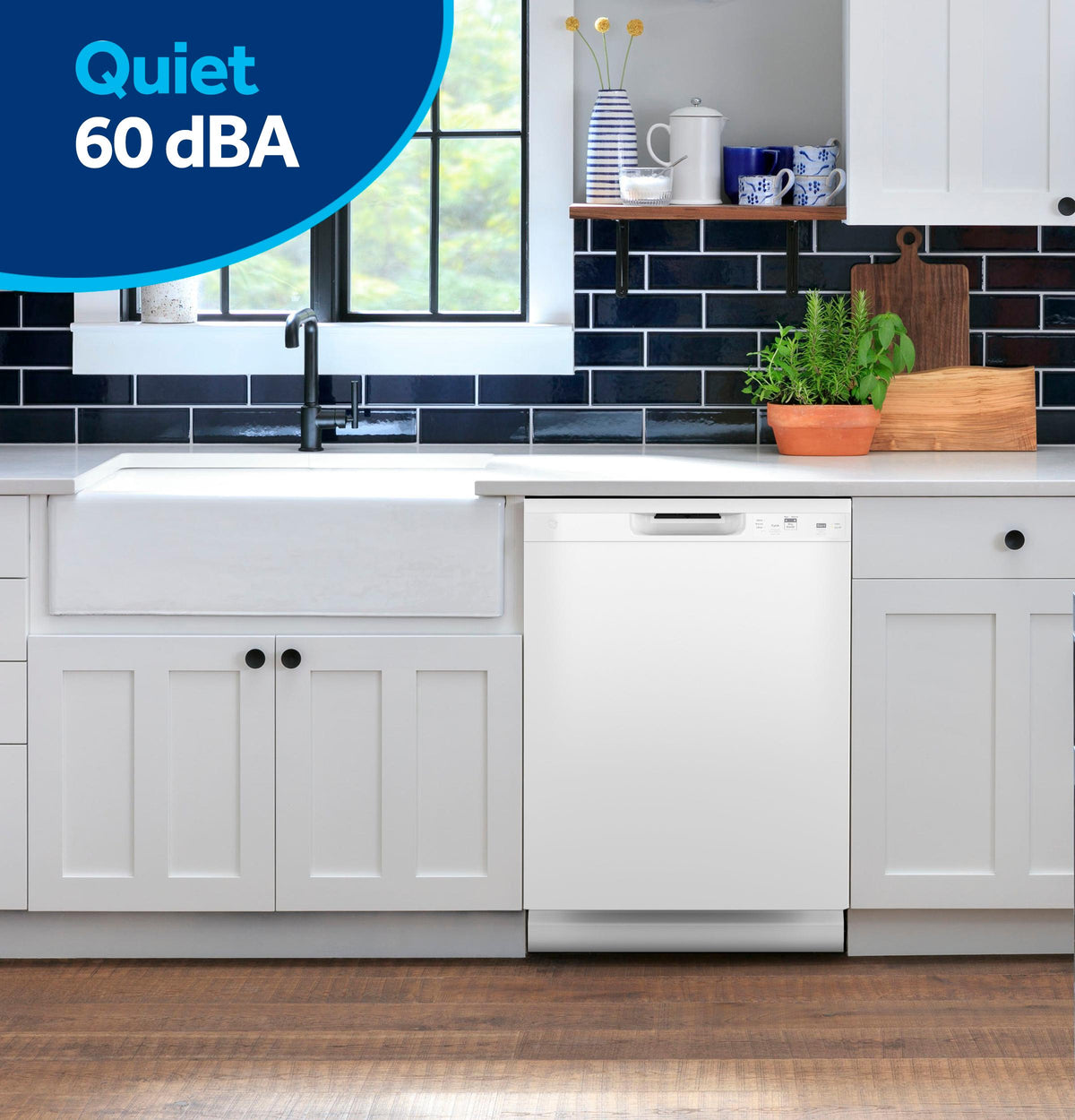 Ge Appliances GDF450PGZWW Ge® Dishwasher With Front Controls