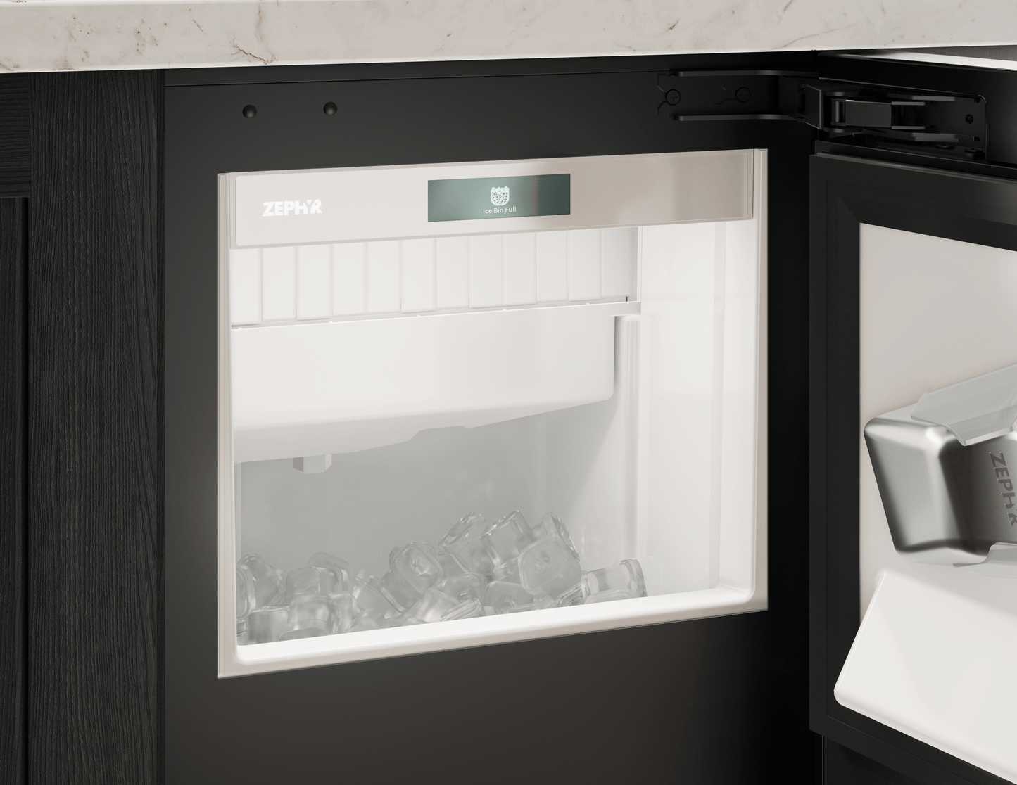 Zephyr PRCG15P0AP Presrv™ Gourmet Clear Ice Machine, 15In Uc, W/Pump, Panel Ready