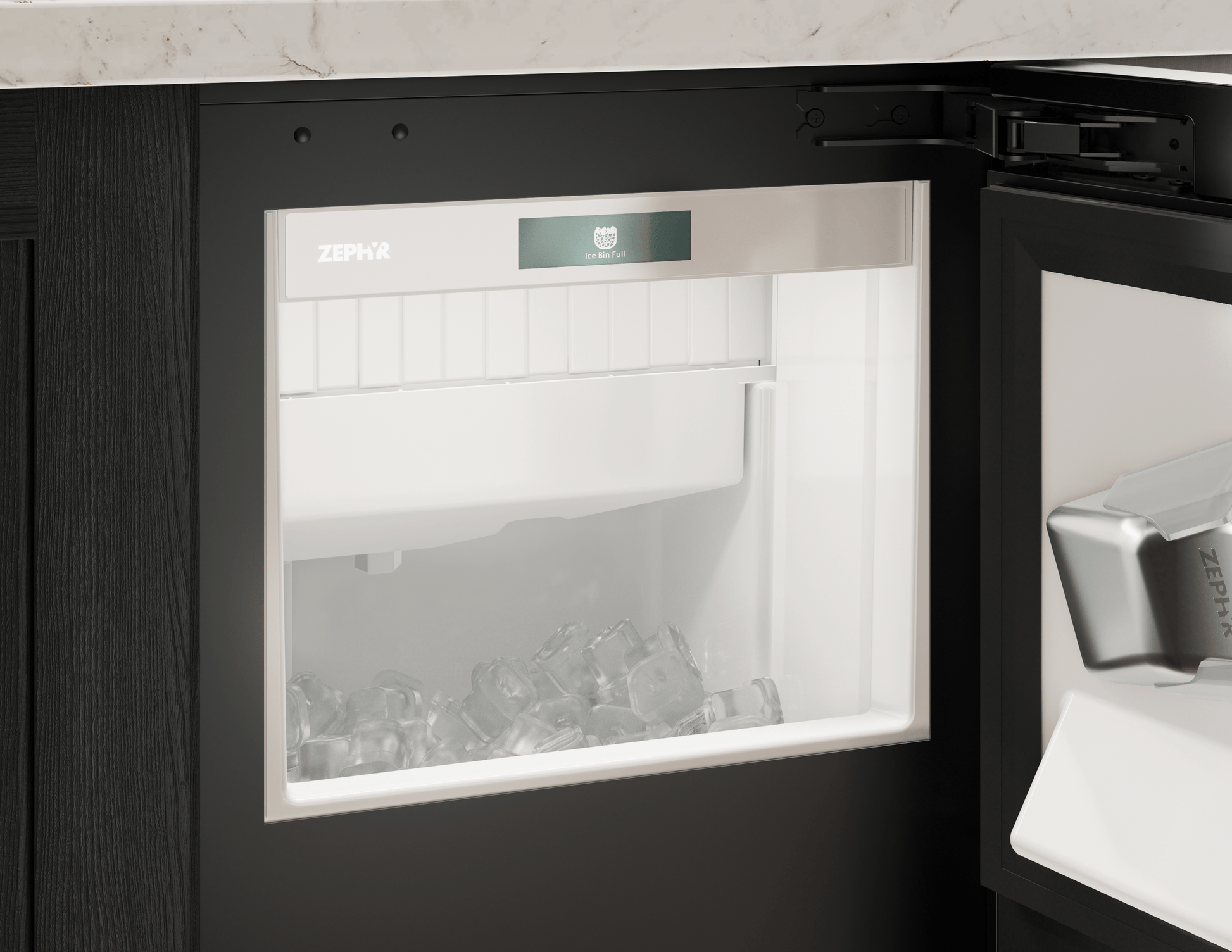 Zephyr PRCG15P0AP Presrv™ Gourmet Clear Ice Machine, 15In Uc, W/Pump, Panel Ready