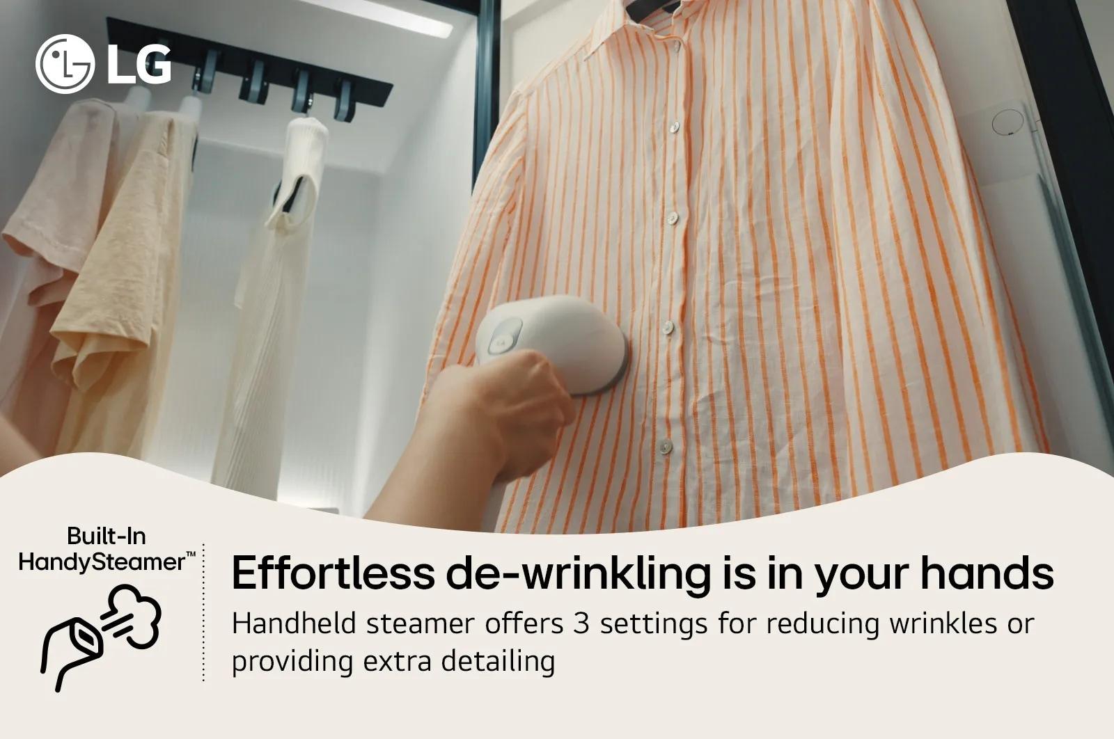 Lg SC5GMR80H Lg Styler® Smart Steam Closet With Dual Truesteam® Technology, Dynamic Movinghanger™ And Built-In Handysteamer™