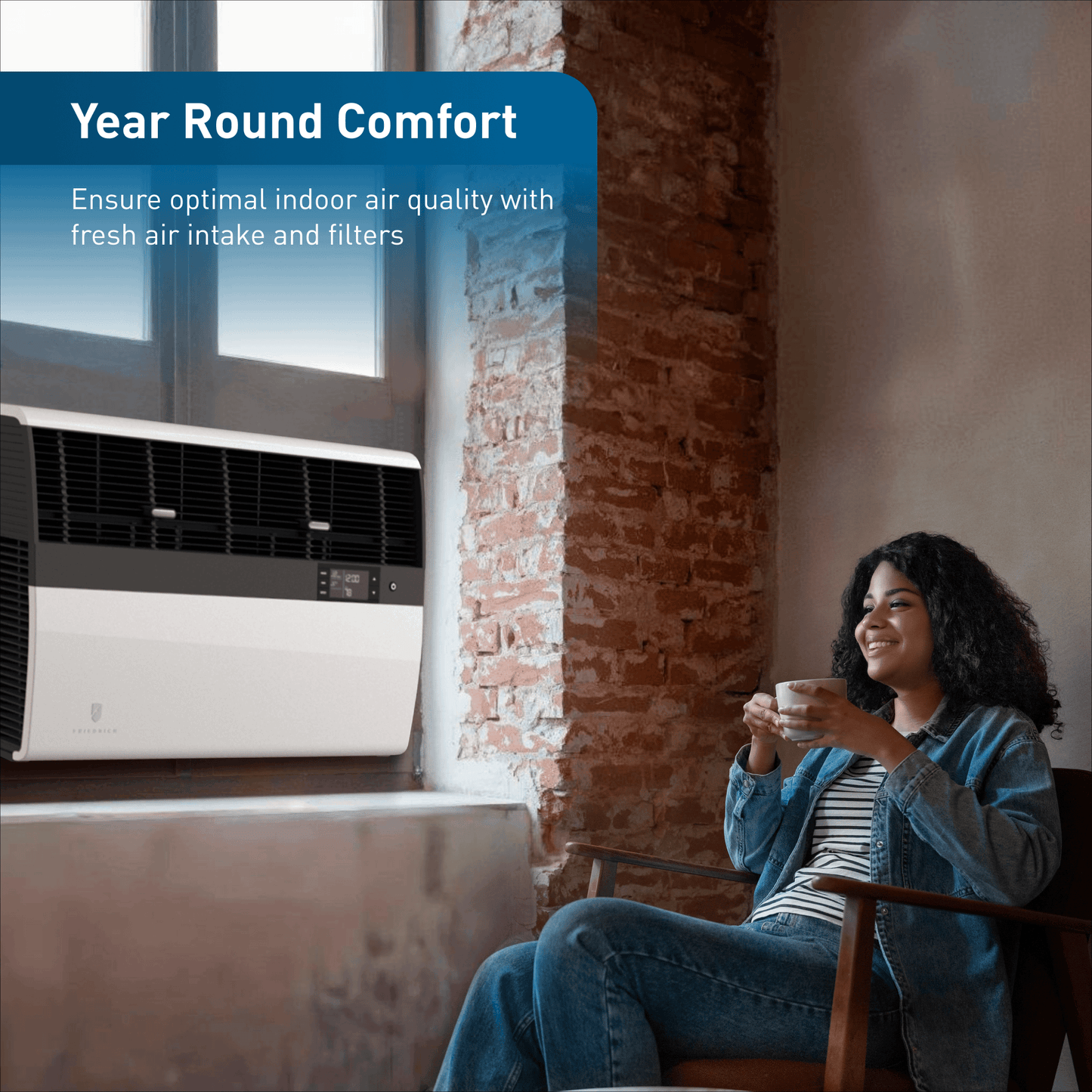 Friedrich KHVL28B35A Friedrich K Hl Inverter 28,000 Btu 230V Smart Window/Wall Air Conditioner With Heat Pump