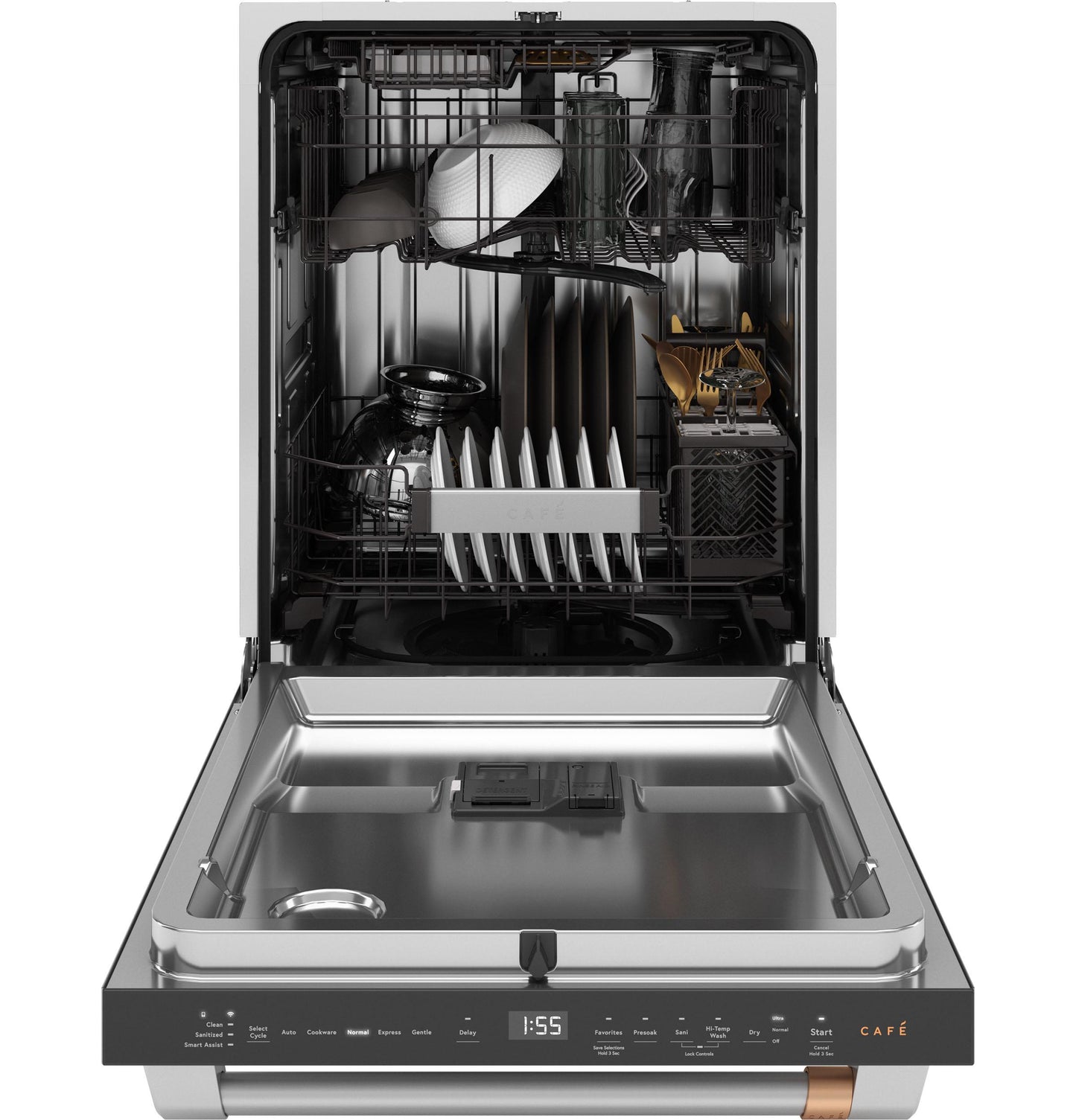 Cafe CDT828P2VS1 Café&#8482; Customfit Energy Star Stainless Interior Smart Dishwasher With Ultra Wash & Dry, 42 Dba