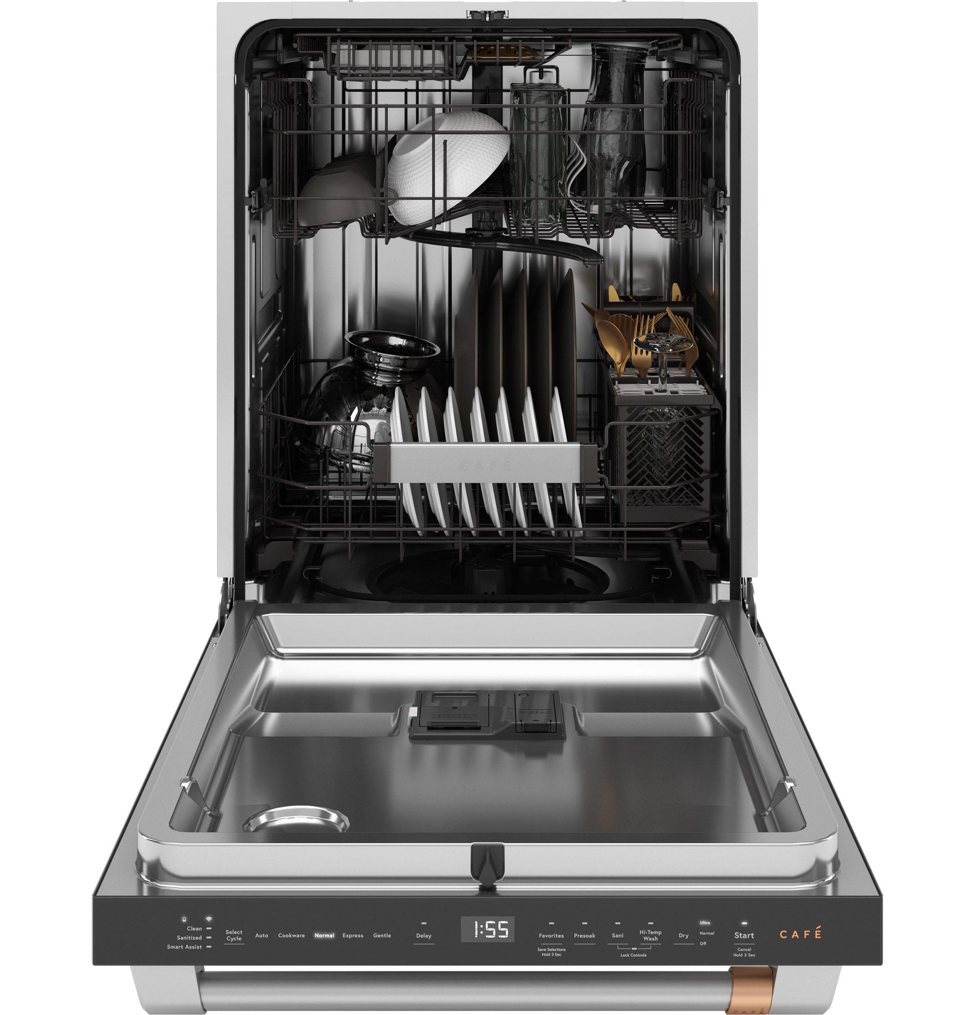Cafe CDT828P2VS1 Café&#8482; Customfit Energy Star Stainless Interior Smart Dishwasher With Ultra Wash & Dry, 42 Dba