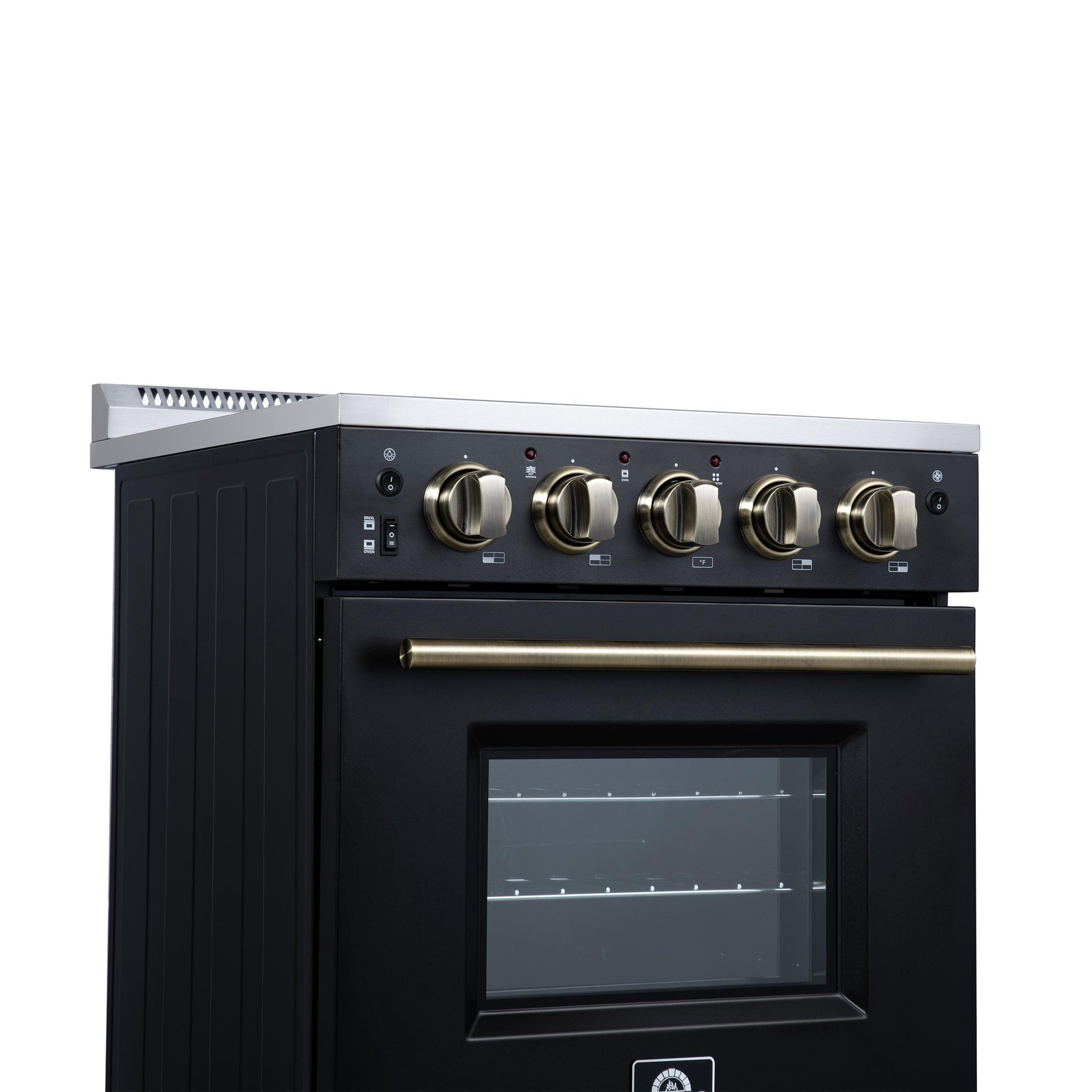 Forno FFSEL606924BLK Forno Loiano 24 Inch Freestanding Electric Range In Black