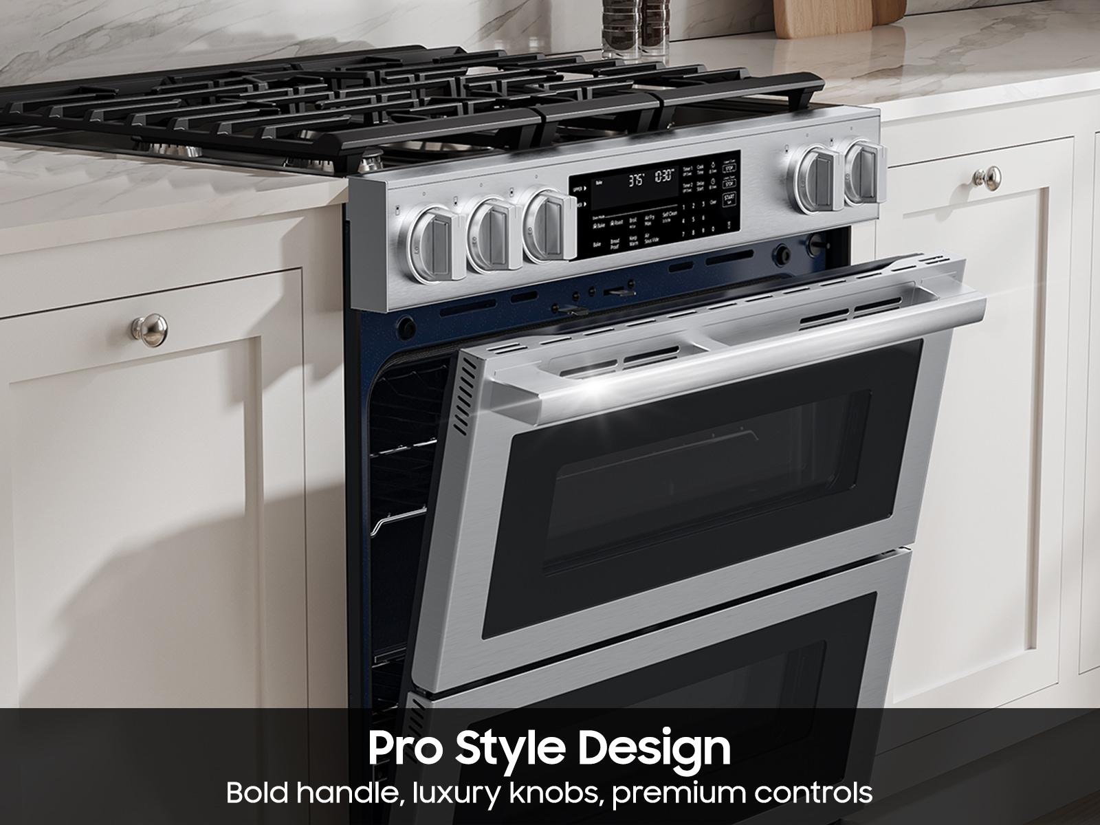 Samsung NSG90H60DR Bespoke Smart Slide-In Gas Range Flex Duo™ Oven Pro Style Design Dual True Convection