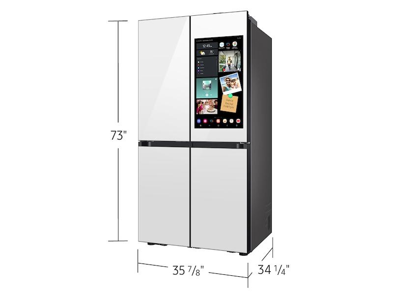 Samsung RF29DB990012 Bespoke 4-Door Flex&#8482; Refrigerator (29 Cu. Ft.) With Ai Family Hub+&#8482; And Ai Vision Inside&#8482; In White Glass