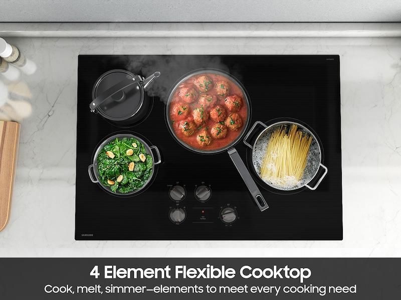 Samsung NZ30FG5332RK 30" Electric Energy Star® Certified Cooktop With 4 Elements In Black