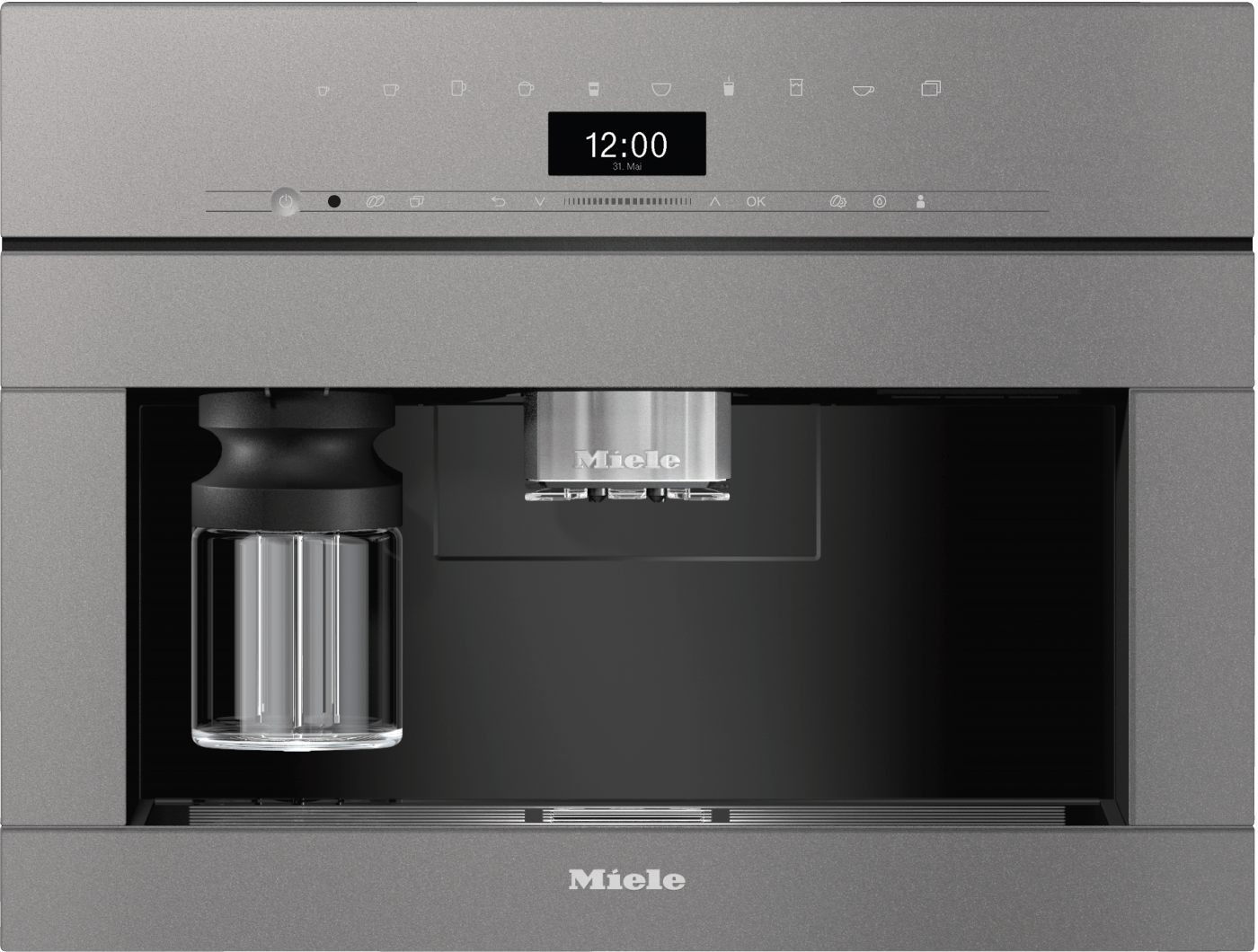 Miele CVA7440GG Cva 7440 Graphite Grey - Built-In Coffee Machine In A Perfectly Combinable Design With Patented Cupsensor For Perfect Coffee.