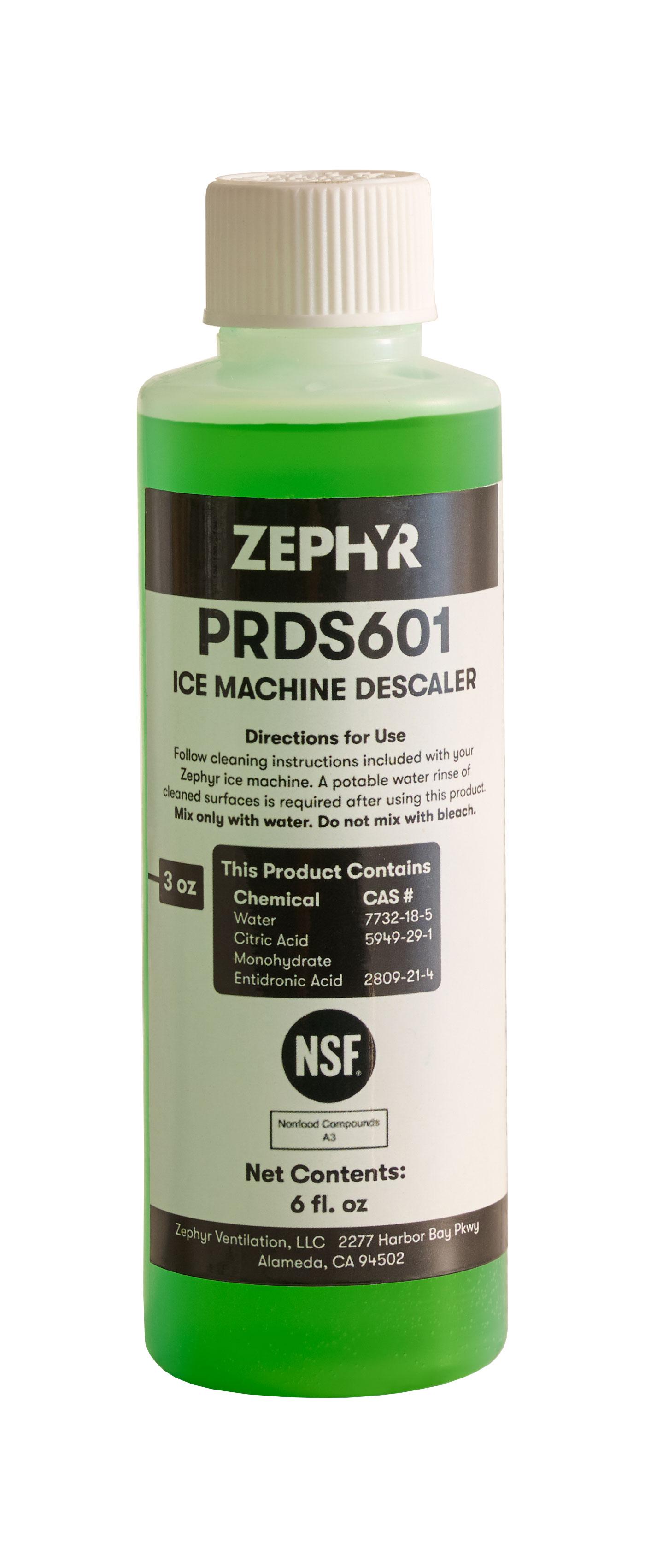 Zephyr PRDS601 Presrv Ice Machine Descaler, 6Oz