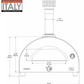 Xo Appliance XOPIZZA1HROL Countertop Hybrid Gas & Wood Oven In Red