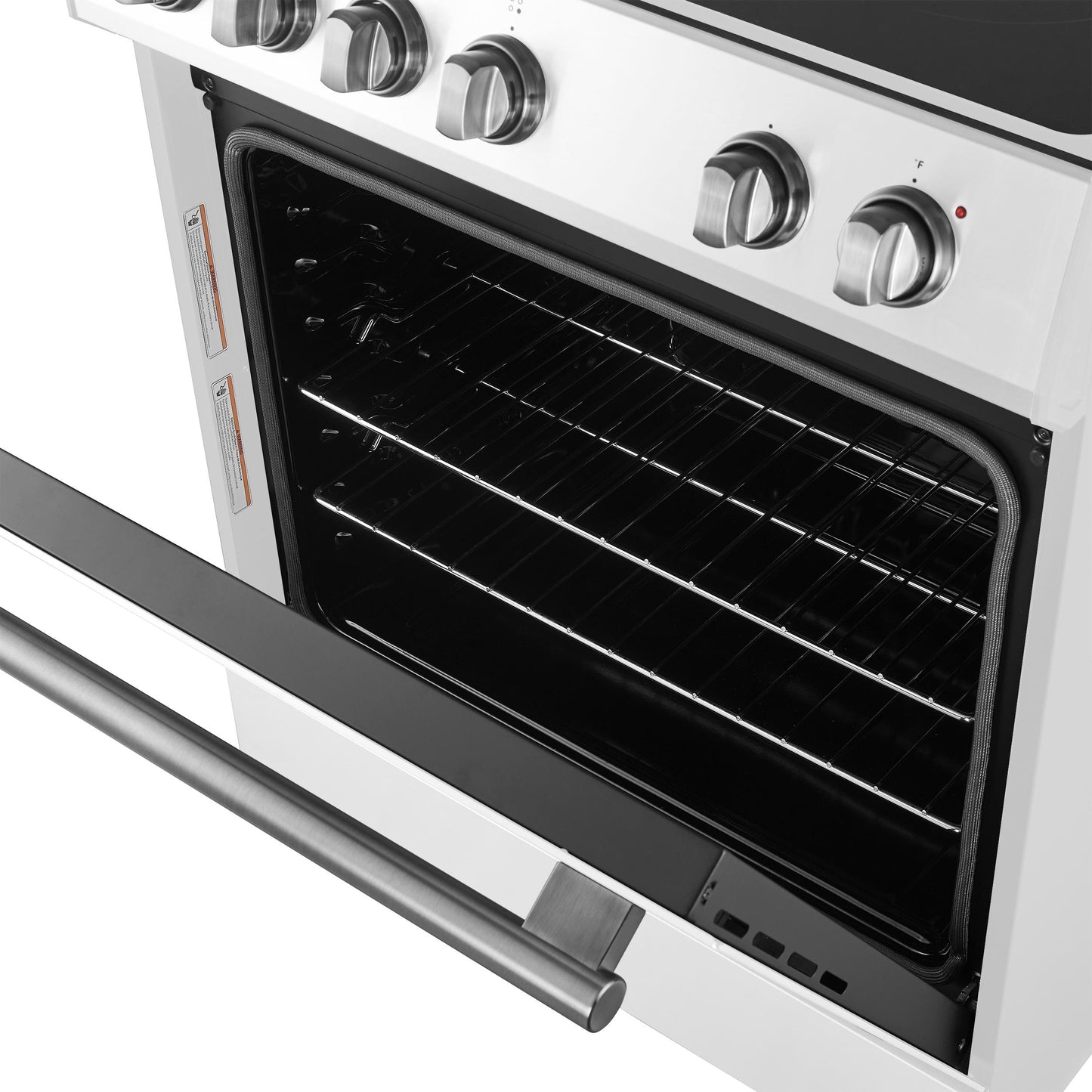 Forno FFSEL601230WHT Forno Leonardo Espresso 30-Inch White Electric Range, True Convection, Energy Efficient