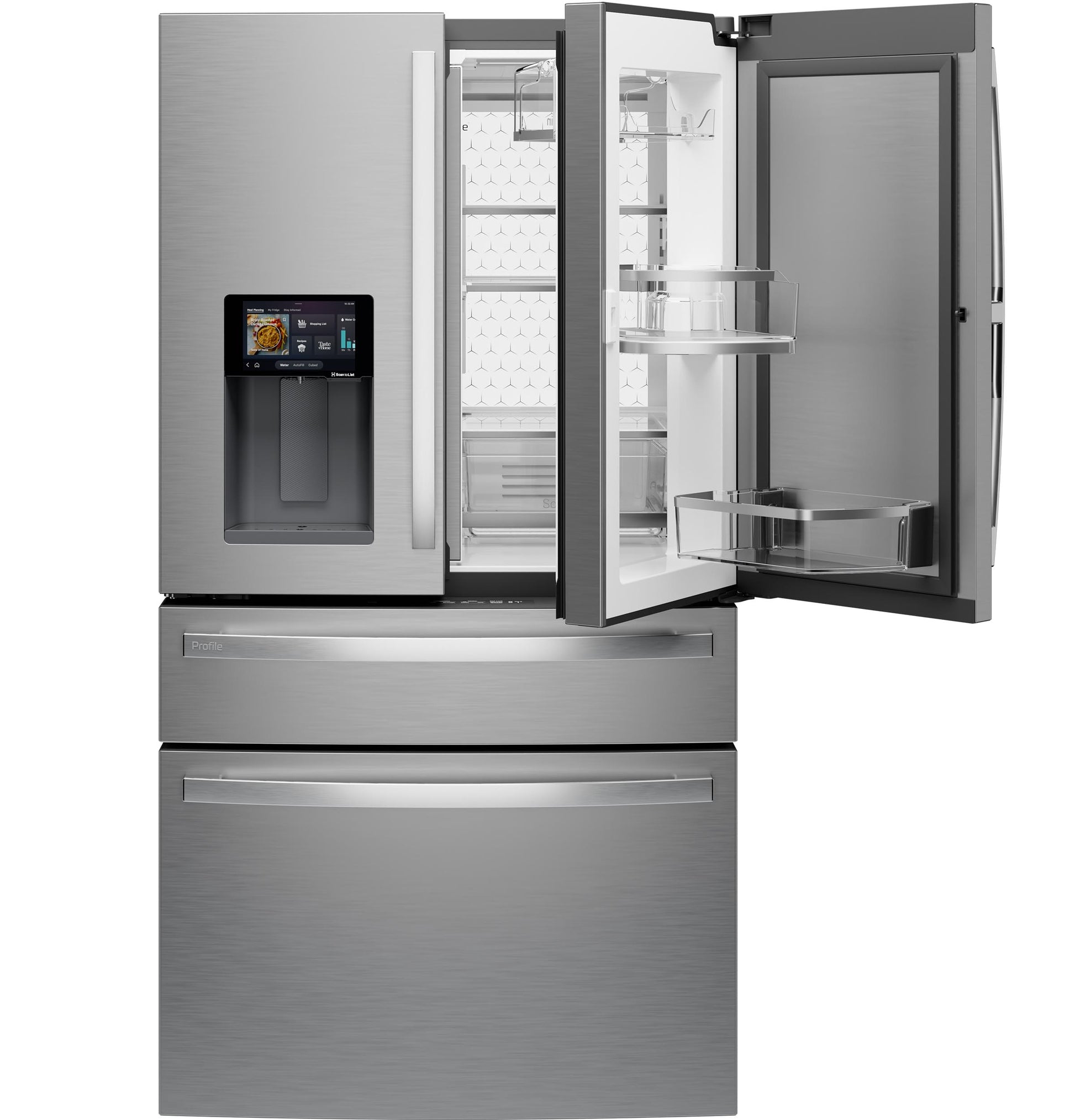 Ge Appliances PVD28HYYFS Ge Profile™ Energy Star® 27.9 Cu. Ft. Smart 4-Door French-Door Refrigerator With Kitchen Assistant™