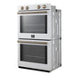 Forno FBOEL132430WHT Forno Vomero 30-Inch Double Wall Oven, White, 10 Cu.Ft Total Capacity, 7100W Convection, Mechanical Controls, Manuel Steam Clean