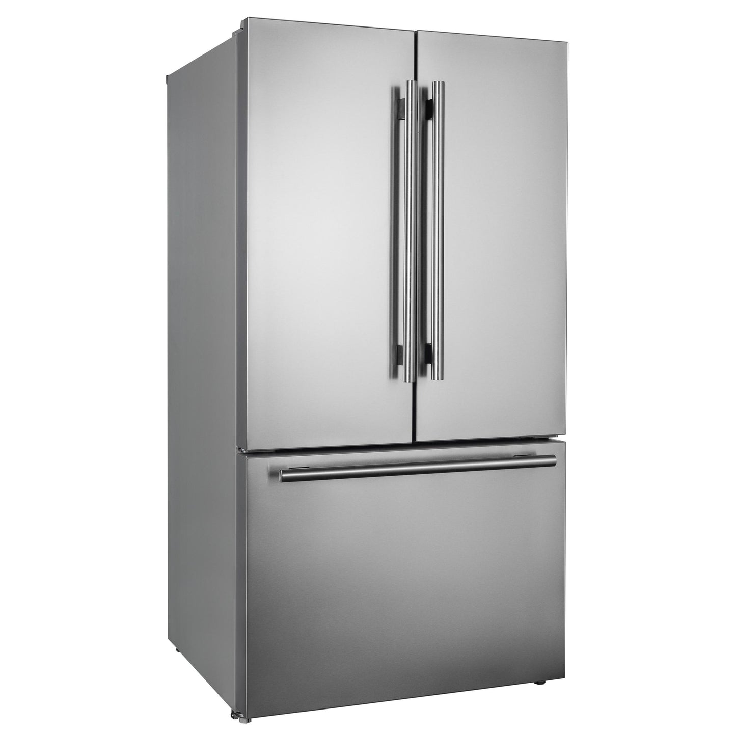 Forno FFFFD178336S Forno Rivello 36 Inch French Door Refrigerator In Stainless Steel, Internal Water Dispenser, Filtered Ice, Adjustable Shelves, Energy Star Certified