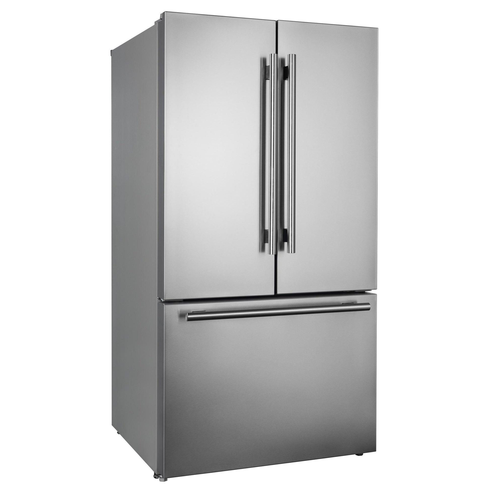 Forno FFFFD178336S Forno Rivello 36 Inch French Door Refrigerator In Stainless Steel, Internal Water Dispenser, Filtered Ice, Adjustable Shelves, Energy Star Certified