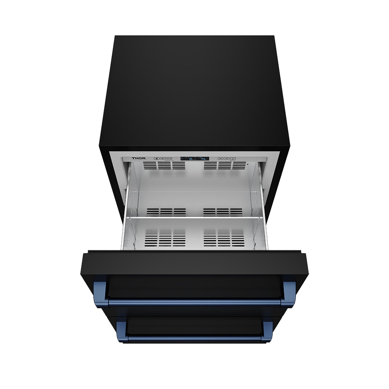 Thor Kitchen RZ24UBBLU 24 Inch Undercounter Built-In / Freestanding Drawer Freezer - Black/Blue Gordon Ramsay Series