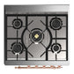 Ilve UM30QNR3BGPLP Ilve Um30Qnr3Bgplp Majestic Iii 30 Inch Dual Fuel Range With 5 Black Brass Burners, Dual Function Burner Up To 25,000 Btu (Liquid Propane, Solid Door, Blue Grey, Copper)