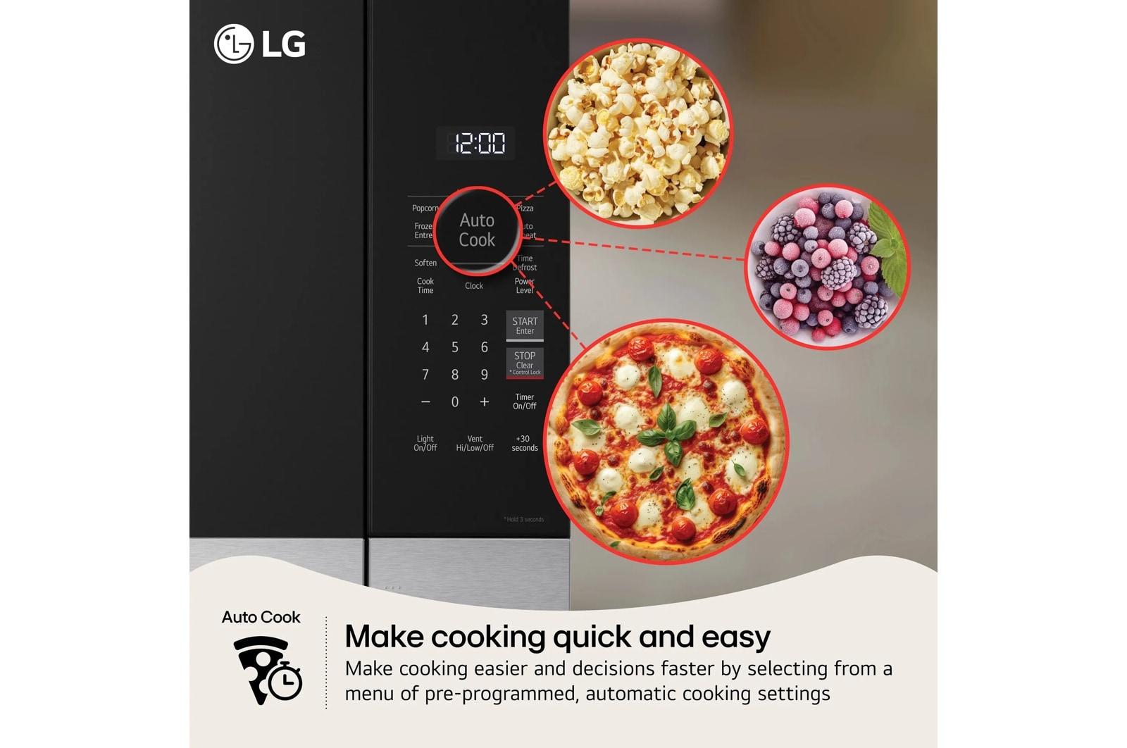 Lg MVEM1825Z 1.8 Cu. Ft. Smart Over-The-Range Microwave Oven With Easyclean®