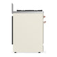 Ilve UM30QNR3AWPLP Ilve Um30Qnr3Awplp Majestic Iii 30 Inch Dual Fuel Range With 5 Black Brass Burners, Dual Function Burner Up To 25,000 Btu (Liquid Propane, Solid Door, Antique White, Copper)