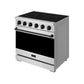 Thor Kitchen RSE36PBLK 36 Inch Professional Electric Range In Stainless Steel/Black Gordon Ramsay Series