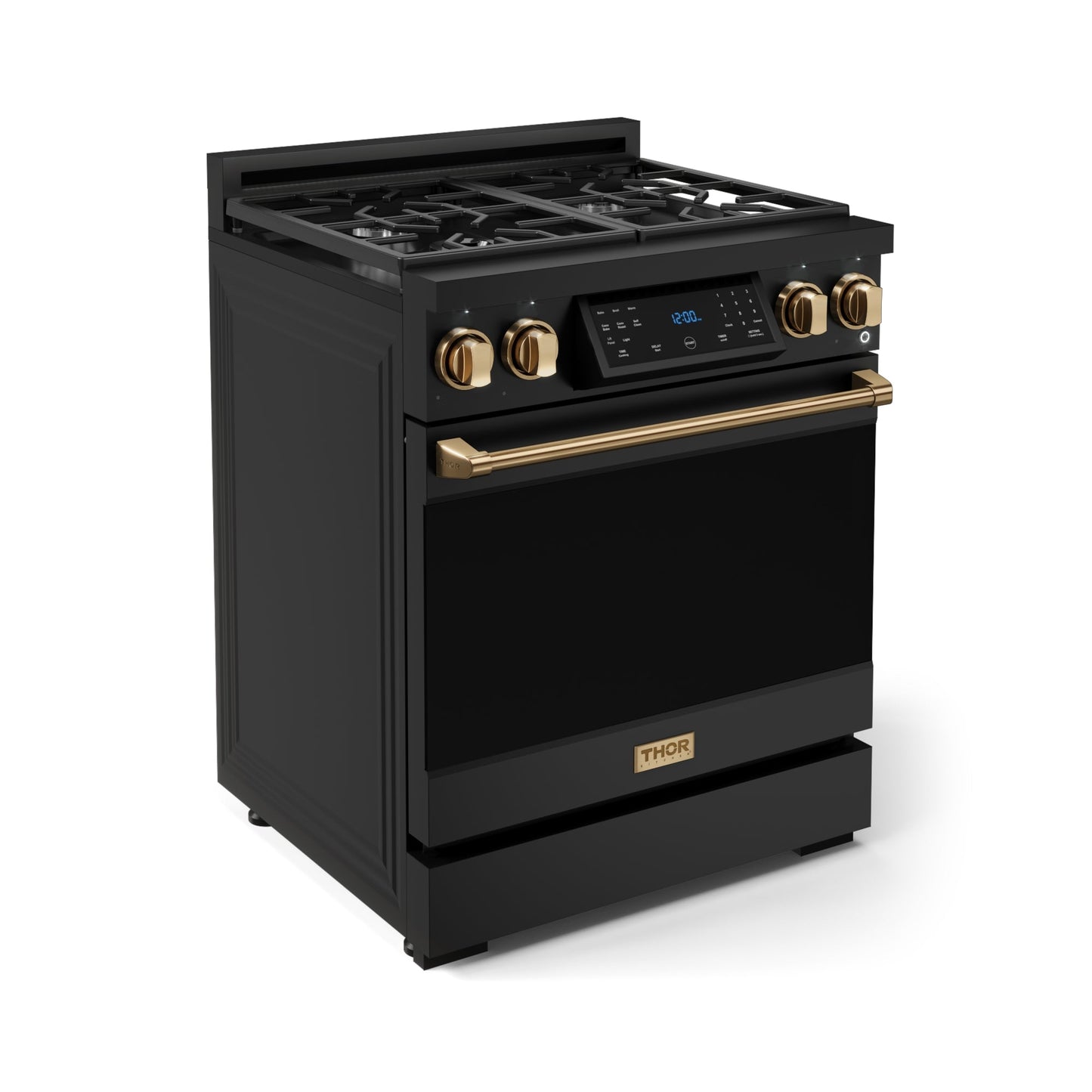 Thor Kitchen RSG30PBLPBRZ 30 Inch Professional Liquid Propane With Precision Knob Control In Black/Bronze