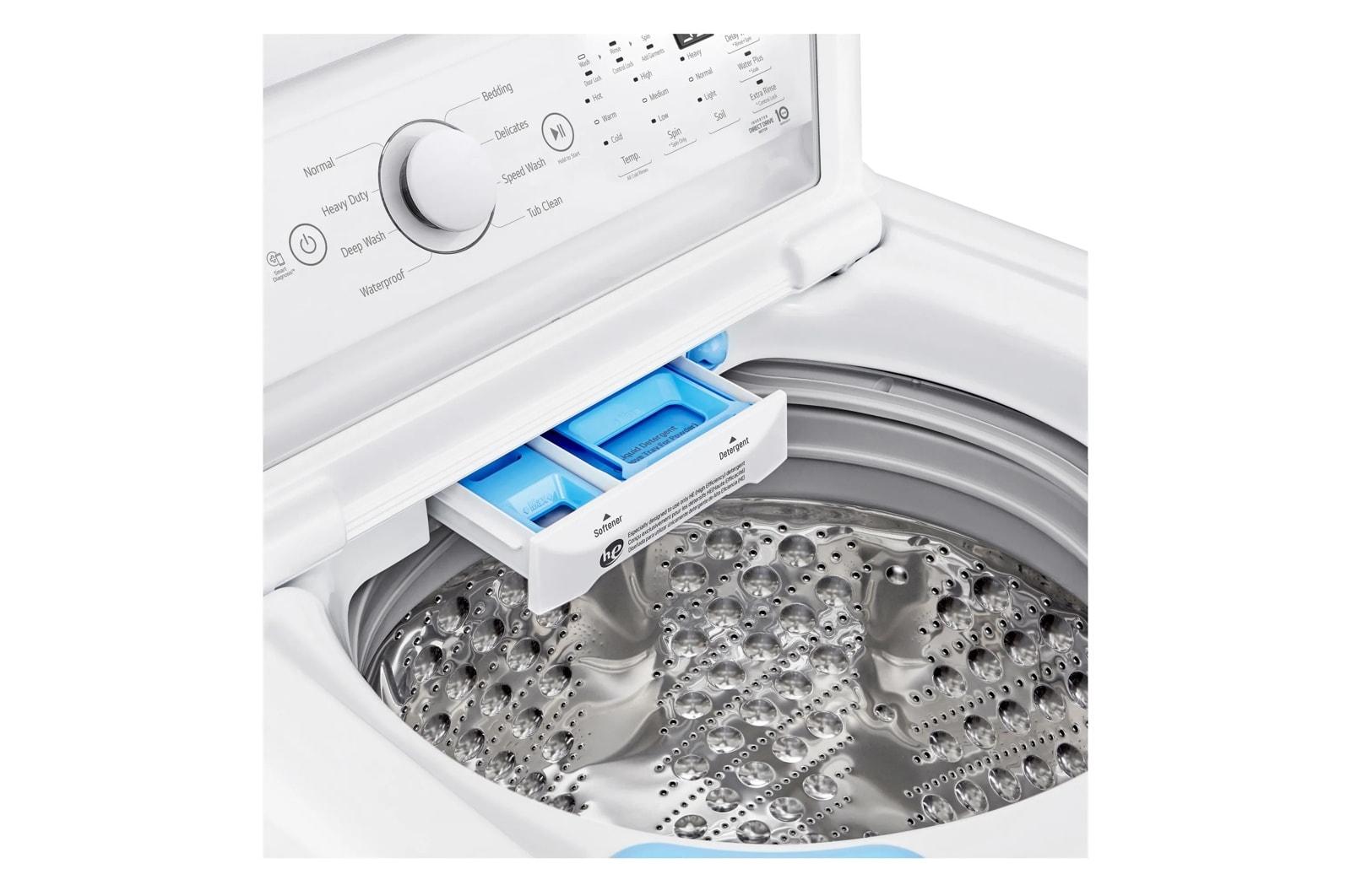 Lg WT7010CW 4.5 Cu. Ft. Ultra Large Capacity Top Load Washer With Impeller & Turbodrum™ Technology