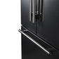 Forno FFFFD178336BLK Forno Rivello 36 Inch French Door Refrigerator In Black With Antique Brass, Internal Water Dispenser, Filtered Ice, Adjustable Shelves, Energy Star Certified