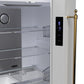 Forno FFFFD179133WHT Forno Luigi 33-Inch French Door Refrigerator, 18 Cu.Ft, White Finish, Antique Brass Handles, Energy Star Certified