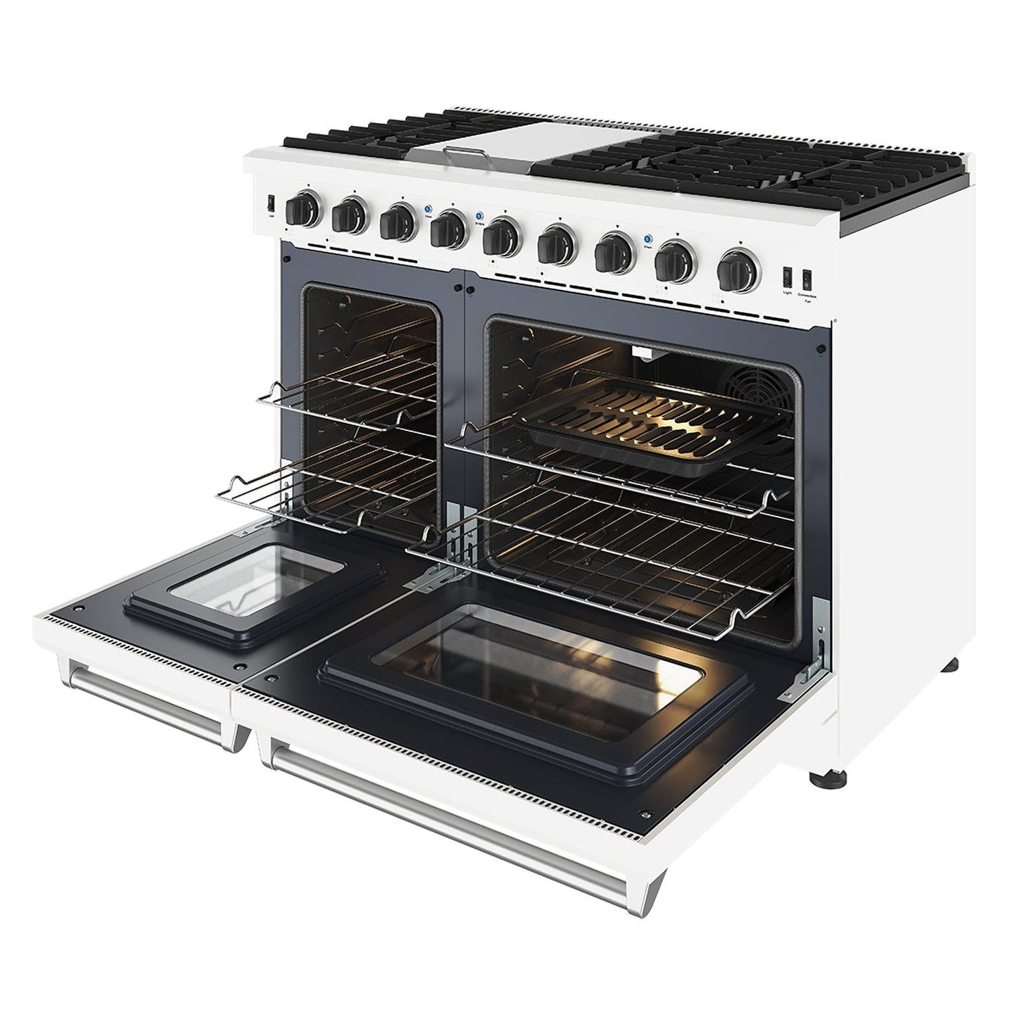 Thor Kitchen LRG4807UW 48 Inch Professional Gas Range In White