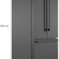 Bosch B36CT84SNB 800 Series, French Door Bottom Freezer, Multi Door, 36'', Black Inox-Antifingerprint