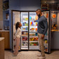 Ge Appliances GZS24PYYFS Ge® 23.5 Cu. Ft. Counter-Depth Side-By-Side Refrigerator With Led Light Walls And Extra Tall Dispenser