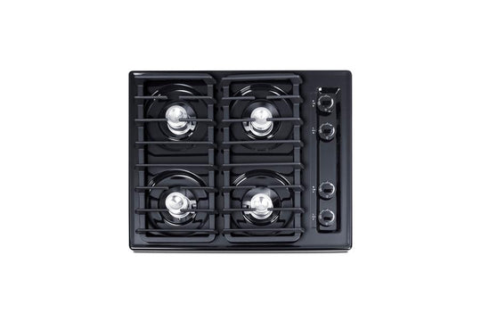 Summit TNL033I 24" Wide 4-Burner Gas Cooktop