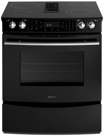 Jennair JES9900BAB Downdraft Slide-In Electric Range