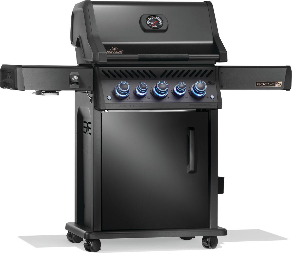 Napoleon Bbq RPS425RSIBNK2PHM Phantom Rogue Pro-S 425 Rsib With Infrared Side And Rear Burner , Natural Gas, Matte/Matt Black
